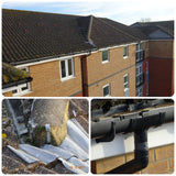 Close up of roof inspection survey using camera mast pole supplied by UK leaders, Vantage Point Products