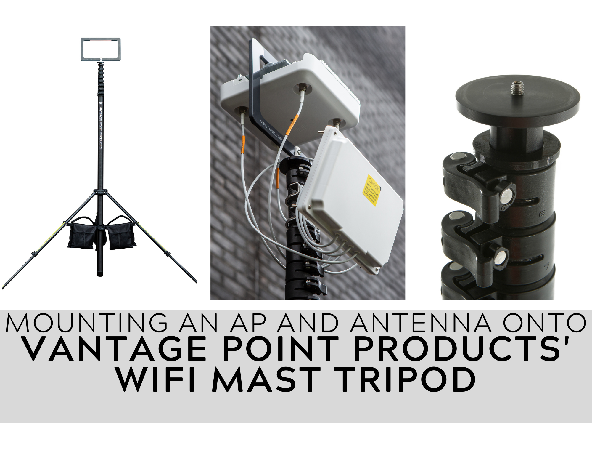 How to Mount an AP & Antenna on a WiFiStand for Warehouse WiFi Surveys